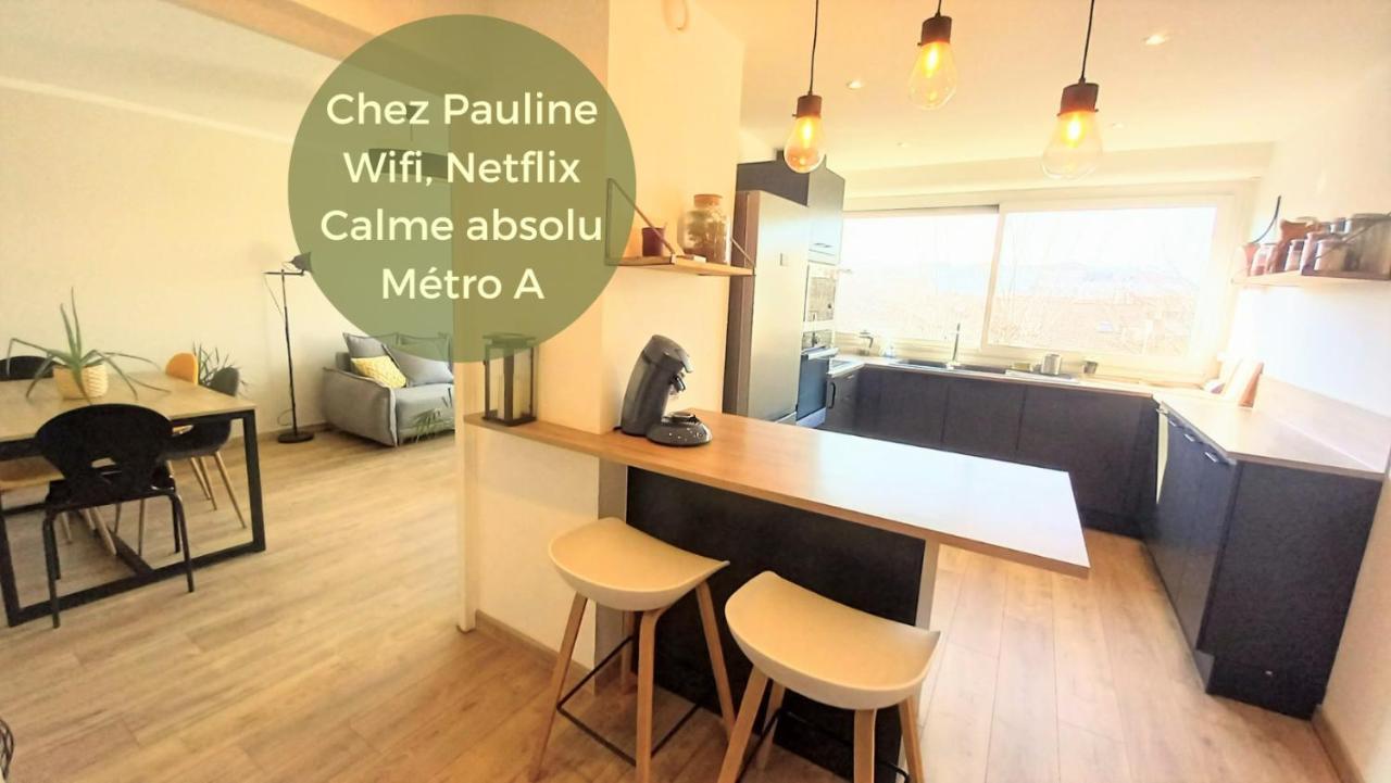 Magnifique Cocon - Metro A Republique - 2 Belles Chambres Avec Dressings - Wifi Gratuit - Netflix - Au Calme Absolu - Lumineux - Jardin Arbore Partage Dans La Residence Villeurbanne Luaran gambar